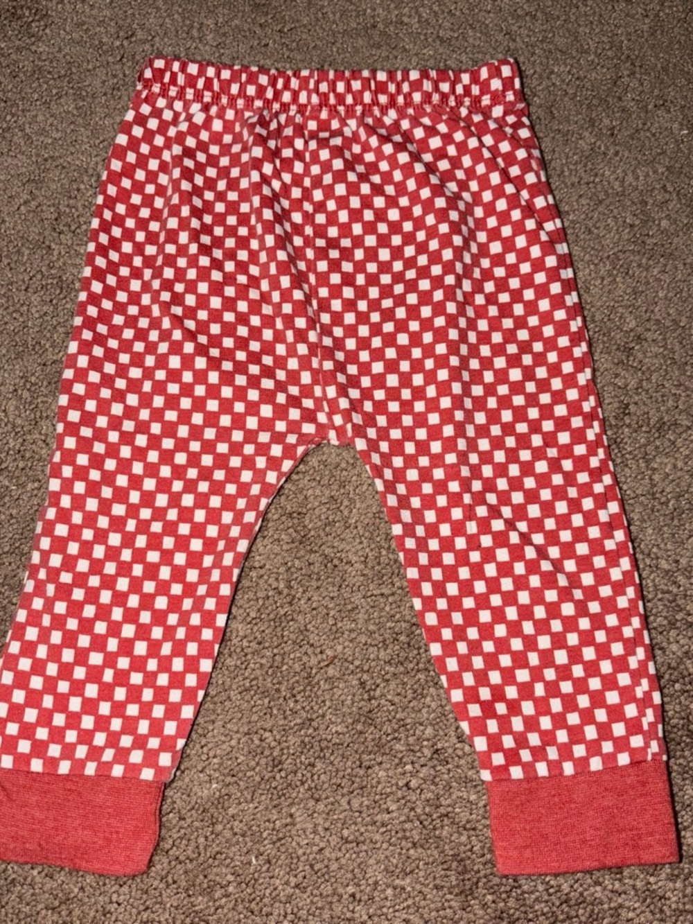Cat & Jack Red and White Checkerboard Pajama Bottoms
